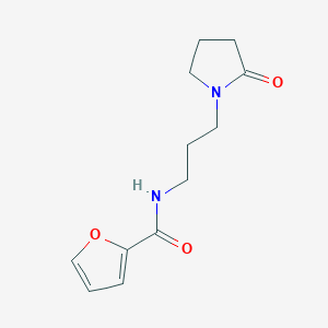 N-[3-(2-oxo-1-pyrrolidinyl)propyl]-2-furamide