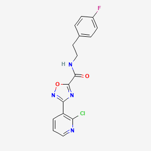 3-(2-chloropyridin-3-yl)-N-[2-(4-fluorophenyl)ethyl]-1,2,4-oxadiazole-5-carboxamide