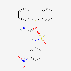 N~2~-(methylsulfonyl)-N~2~-(3-nitrophenyl)-N~1~-[2-(phenylthio)phenyl]glycinamide