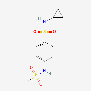 N-cyclopropyl-4-[(methylsulfonyl)amino]benzenesulfonamide