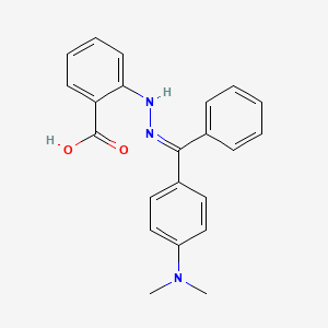 molecular formula C22H21N3O2 B4621065 2-{2-[[4-(dimethylamino)phenyl](phenyl)methylene]hydrazino}benzoic acid 