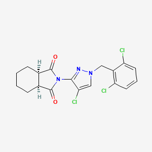 (3aR,7aS)-2-[4-chloro-1-(2,6-dichlorobenzyl)-1H-pyrazol-3-yl]hexahydro-1H-isoindole-1,3(2H)-dione