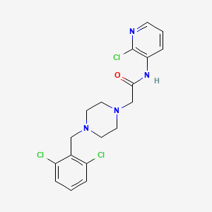 N-(2-chloro-3-pyridinyl)-2-[4-(2,6-dichlorobenzyl)-1-piperazinyl]acetamide