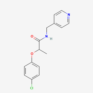 2-(4-chlorophenoxy)-N-(4-pyridinylmethyl)propanamide