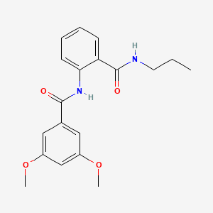 3,5-dimethoxy-N-{2-[(propylamino)carbonyl]phenyl}benzamide