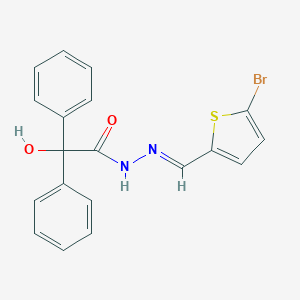N'-[(5-bromo-2-thienyl)methylene]-2-hydroxy-2,2-diphenylacetohydrazide