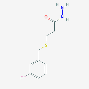 molecular formula C10H13FN2OS B4621287 3-[(3-fluorobenzyl)thio]propanohydrazide 