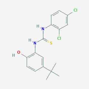 molecular formula C17H18Cl2N2OS B4621446 N-(5-tert-butyl-2-hydroxyphenyl)-N'-(2,4-dichlorophenyl)thiourea 