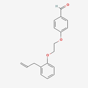 molecular formula C18H18O3 B4621474 4-[2-(2-allylphenoxy)ethoxy]benzaldehyde 