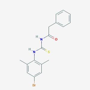 molecular formula C17H17BrN2OS B462150 N-[(4-bromo-2,6-dimethylphenyl)carbamothioyl]-2-phenylacetamide CAS No. 6605-25-0