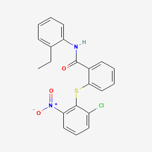 molecular formula C21H17ClN2O3S B4621532 2-[(2-氯-6-硝基苯基)硫代]-N-(2-乙基苯基)苯甲酰胺 