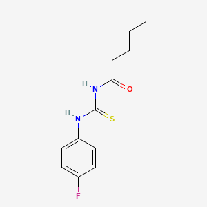 molecular formula C12H15FN2OS B4621610 N-{[(4-fluorophenyl)amino]carbonothioyl}pentanamide 