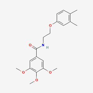 molecular formula C20H25NO5 B4621618 N-[2-(3,4-dimethylphenoxy)ethyl]-3,4,5-trimethoxybenzamide 