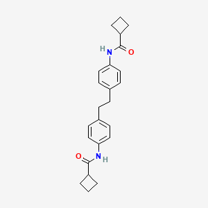 molecular formula C24H28N2O2 B4621626 N,N'-(1,2-ethanediyldi-4,1-phenylene)dicyclobutanecarboxamide 