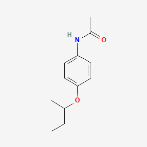 molecular formula C12H17NO2 B4621665 N-(4-sec-丁氧苯基)乙酰胺 