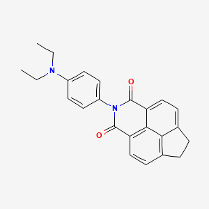 molecular formula C24H22N2O2 B4621726 2-[4-(二乙氨基)苯基]-6,7-二氢-1H-茚并[6,7,1-def]异喹啉-1,3(2H)-二酮 CAS No. 5929-49-7