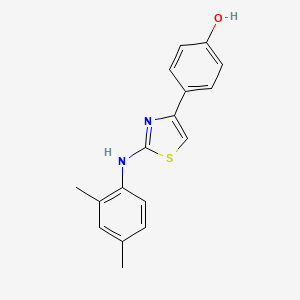 molecular formula C17H16N2OS B4621756 4-{2-[(2,4-二甲苯基)氨基]-1,3-噻唑-4-基}苯酚 