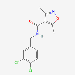 molecular formula C13H12Cl2N2O2 B4621823 N-(3,4-二氯苄基)-3,5-二甲基-4-异噁唑甲酰胺 