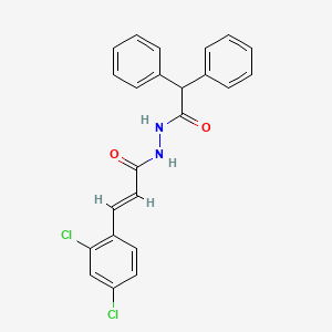 molecular formula C23H18Cl2N2O2 B4621837 3-(2,4-dichlorophenyl)-N'-(diphenylacetyl)acrylohydrazide 