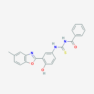 N-benzoyl-N'-[4-hydroxy-3-(5-methyl-1,3-benzoxazol-2-yl)phenyl]thiourea