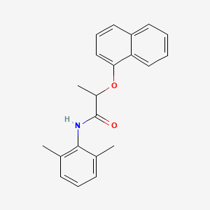 molecular formula C21H21NO2 B4621907 N-(2,6-dimethylphenyl)-2-(1-naphthyloxy)propanamide 