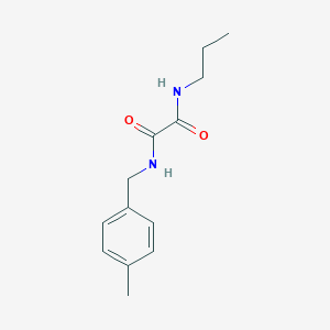 molecular formula C13H18N2O2 B4621950 N-(4-methylbenzyl)-N'-propylethanediamide 