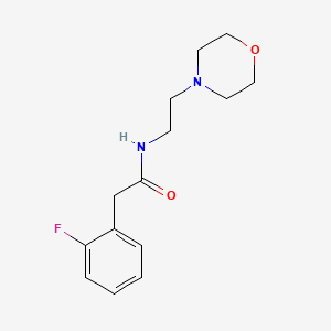 2-(2-fluorophenyl)-N-[2-(4-morpholinyl)ethyl]acetamide