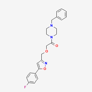 molecular formula C23H24FN3O3 B4622053 1-benzyl-4-({[5-(4-fluorophenyl)-3-isoxazolyl]methoxy}acetyl)piperazine 