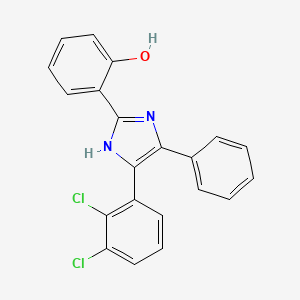 molecular formula C21H14Cl2N2O B4622170 2-[4-(2,3-二氯苯基)-5-苯基-1H-咪唑-2-基]苯酚 
