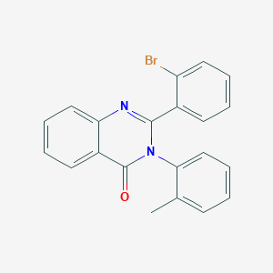 molecular formula C21H15BrN2O B4622228 2-(2-溴苯基)-3-(2-甲基苯基)-4(3H)-喹唑啉酮 