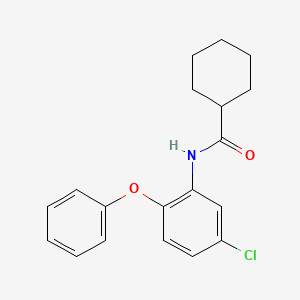 molecular formula C19H20ClNO2 B4622250 N-(5-氯-2-苯氧基苯基)环己烷甲酰胺 