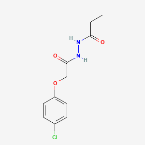 molecular formula C11H13ClN2O3 B4622339 N'-[2-(4-chlorophenoxy)acetyl]propanohydrazide 