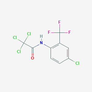 molecular formula C9H4Cl4F3NO B4622347 2,2,2-三氯-N-[4-氯-2-(三氟甲基)苯基]乙酰胺 