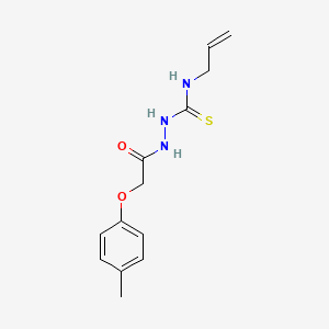 molecular formula C13H17N3O2S B4622355 N-allyl-2-[(4-methylphenoxy)acetyl]hydrazinecarbothioamide 