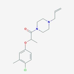 molecular formula C17H23ClN2O2 B4622414 1-烯丙基-4-[2-(4-氯-3-甲基苯氧基)丙酰基]哌嗪 