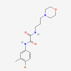 molecular formula C16H22BrN3O3 B4622432 N-(4-溴-3-甲基苯基)-N'-[3-(4-吗啉基)丙基]乙二酰胺 