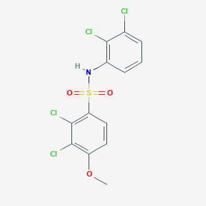 molecular formula C13H9Cl4NO3S B4622556 2,3-dichloro-N-(2,3-dichlorophenyl)-4-methoxybenzenesulfonamide 