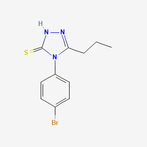 molecular formula C11H12BrN3S B4622615 4-(4-溴苯基)-5-丙基-4H-1,2,4-三唑-3-硫醇 