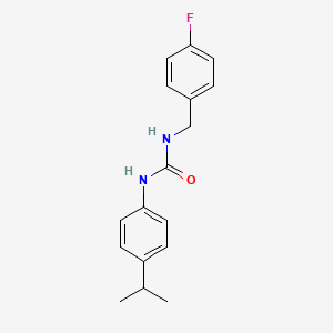 molecular formula C17H19FN2O B4622694 N-(4-氟苄基)-N'-(4-异丙基苯基)脲 