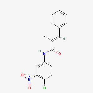 molecular formula C16H13ClN2O3 B4622748 N-(4-chloro-3-nitrophenyl)-2-methyl-3-phenylacrylamide 