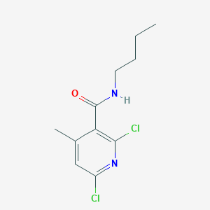 molecular formula C11H14Cl2N2O B4622776 N-butyl-2,6-dichloro-4-methylnicotinamide 