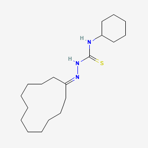 molecular formula C19H35N3S B4622782 1-cyclododecanone N-cyclohexylthiosemicarbazone 