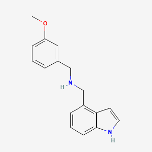 molecular formula C17H18N2O B4622792 (1H-indol-4-ylmethyl)(3-methoxybenzyl)amine 