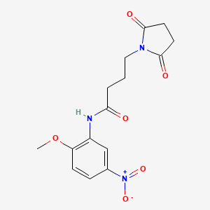 4-(2,5-dioxo-1-pyrrolidinyl)-N-(2-methoxy-5-nitrophenyl)butanamide