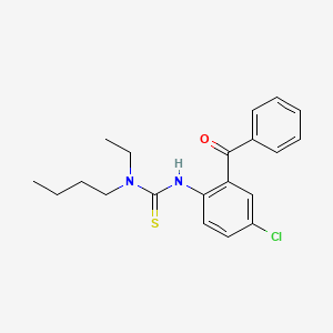 molecular formula C20H23ClN2OS B4622949 N'-(2-benzoyl-4-chlorophenyl)-N-butyl-N-ethylthiourea 