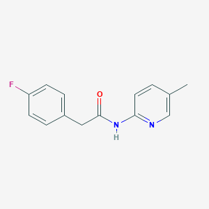 molecular formula C14H13FN2O B4622992 2-(4-fluorophenyl)-N-(5-methyl-2-pyridinyl)acetamide 