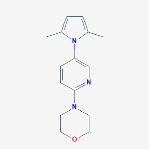 molecular formula C15H19N3O B462302 4-[5-(2,5-dimethyl-1H-pyrrol-1-yl)-2-pyridinyl]morpholine CAS No. 577696-41-4