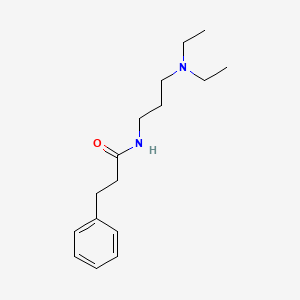 molecular formula C16H26N2O B4623071 N-[3-(diethylamino)propyl]-3-phenylpropanamide 