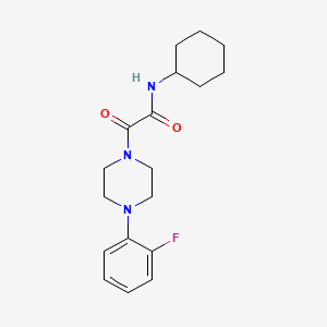 molecular formula C18H24FN3O2 B4623110 N-cyclohexyl-2-[4-(2-fluorophenyl)-1-piperazinyl]-2-oxoacetamide 