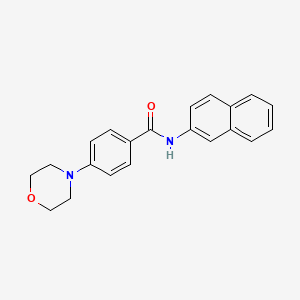 molecular formula C21H20N2O2 B4623130 4-(4-吗啉基)-N-2-萘甲酰苯胺 